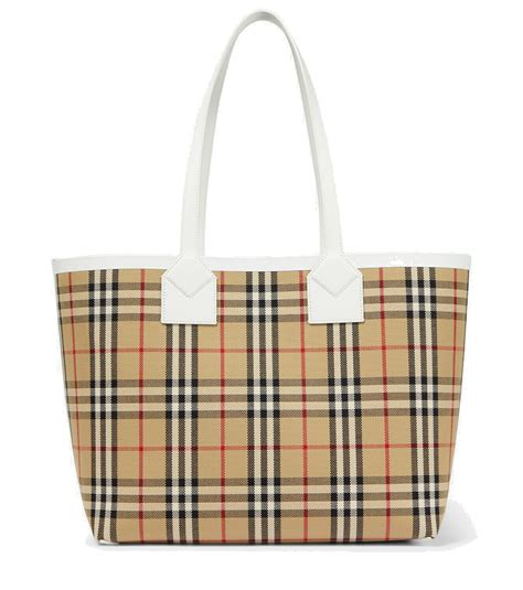 burberry canvas bag 2015|burberry checked canvas tote bag.